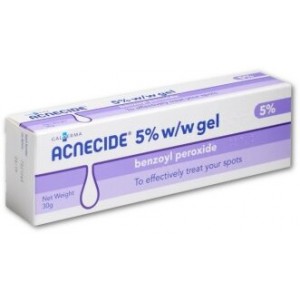 Acnecide benzoyl peroxide 5% gel 30g